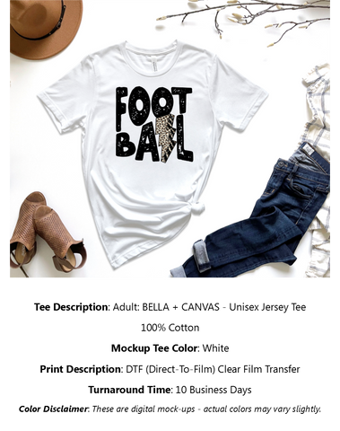 Football Lightning Bolt T-Shirt Pack