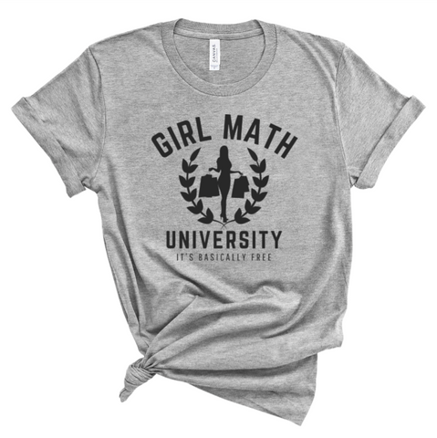 Girl Math University Tee