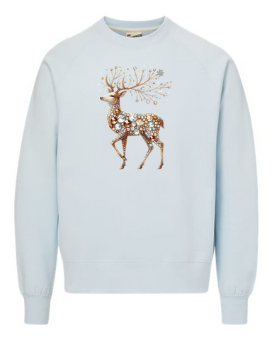 Glitzy Reindeer Crewneck