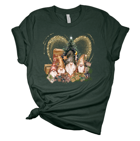 Gold Heart Gnomes Tee