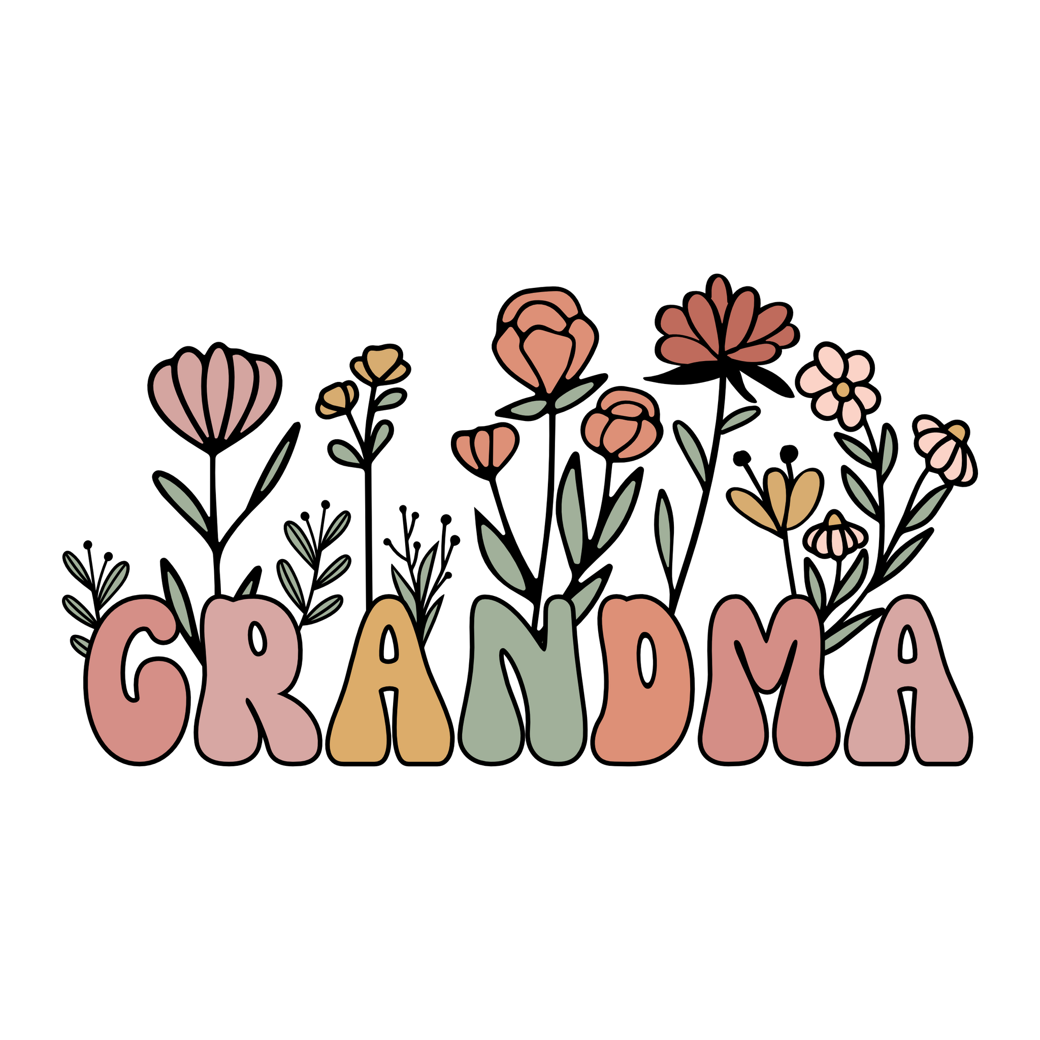 Floral Grandma Print