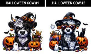 Halloween Cows #1-2 Prints