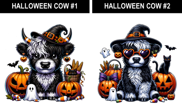 Halloween Cows #1-2 Prints