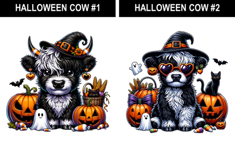 Halloween Cows #1-2 Prints