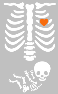 Halloween Baby Skeleton Print