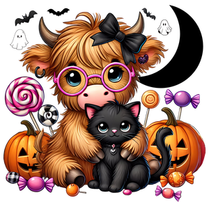 Halloween Candy Highlander Print