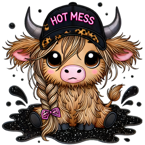 Hot Mess Cow Print