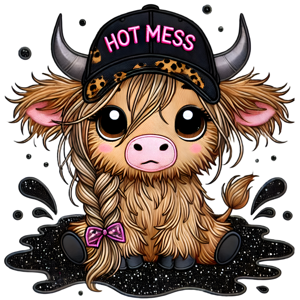 Hot Mess Cow Print