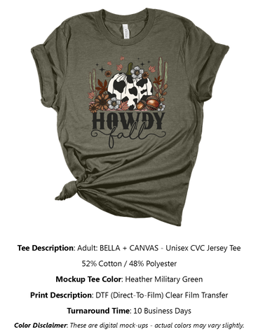 Howdy Fall Pumpkin T-Shirt Pack