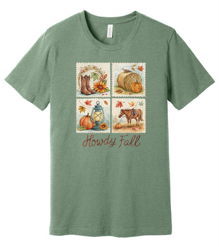 Fall Postage Stamps Tee