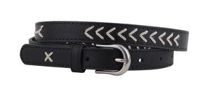 Skinny Belt w/String Design