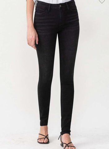 Plus LoVervet Black MidRise Skinny Denim