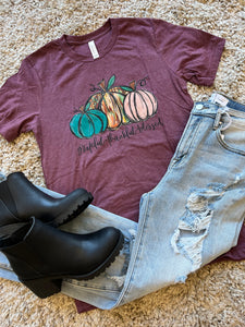 Grateful Thankful Blessed Pumpkins Tee