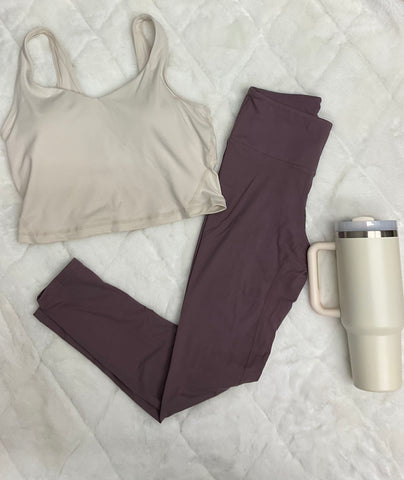 High-Waist Leggings with Key Pocket