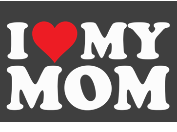 I Love My Mom Print