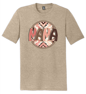 Mama Aztec Circle Tee