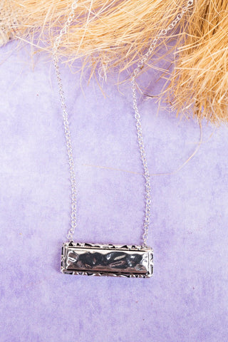 Bar Nunn Silvertone Scroll Necklace