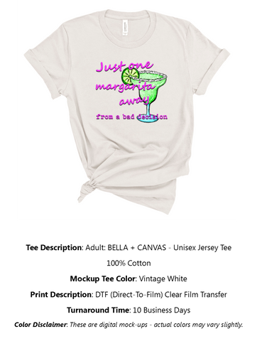 One Margarita Away T-Shirt Pack