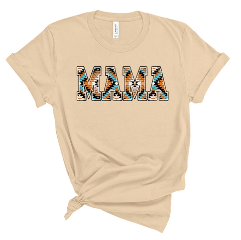 Patterned Mama Tee