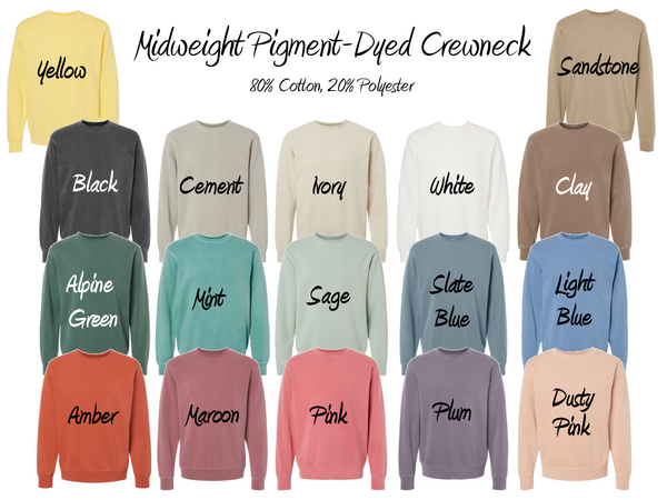 Concert & Song Create-Your-Own Crewneck