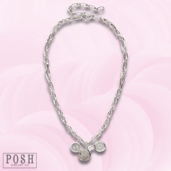Posh Assorted Silver Chain Necklaces