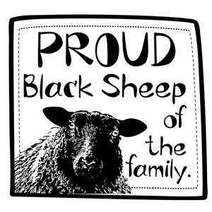 Proud Black Sheep Print