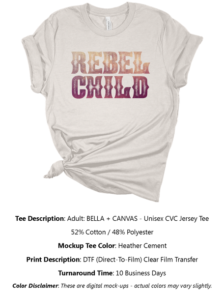 Rebel Child T-Shirt Pack