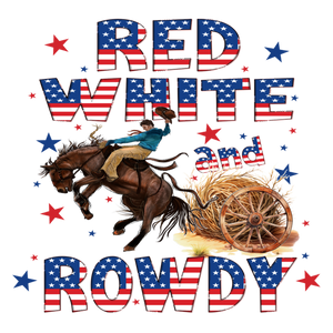 Red, White, & Rowdy Print
