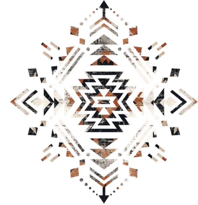 Aztec Grunge Print