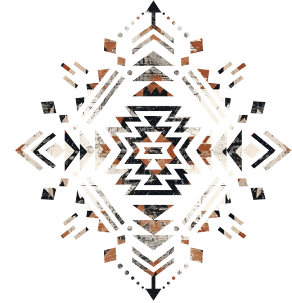 Aztec Grunge Print