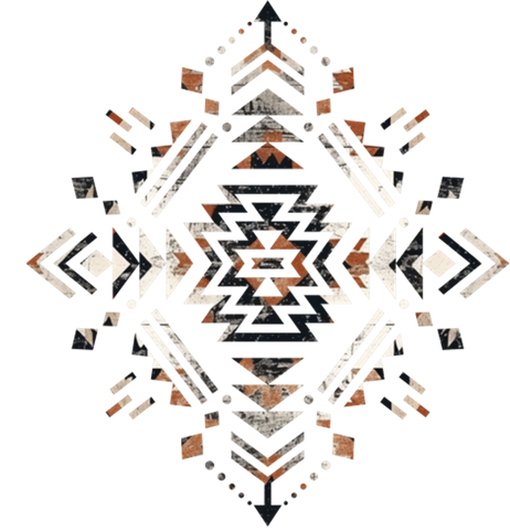 Aztec Grunge Print
