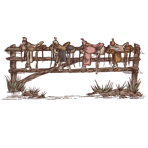 Saddles Print