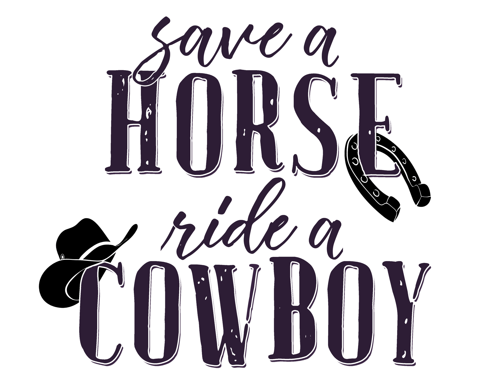 Ride A Cowboy Print