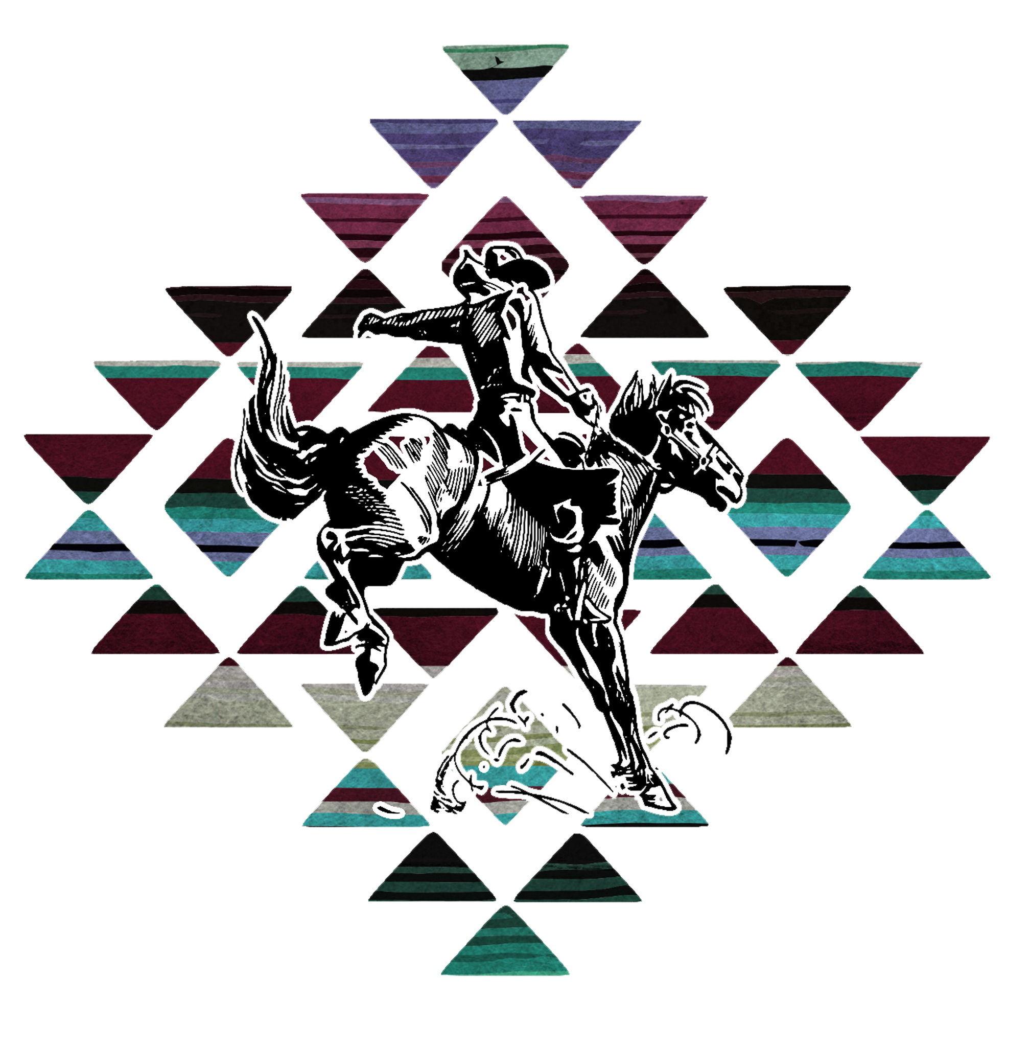 Serape Cowboy Print