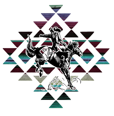 Serape Cowboy Print