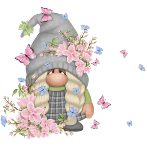 Spring Flower Gnome Print