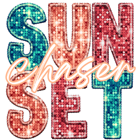 Sunset Chaser Sequin Print