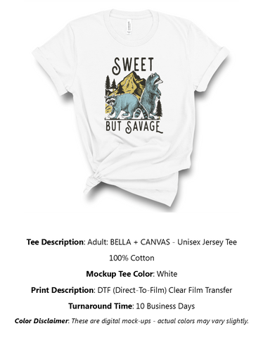 Sweet But Savage T-Shirt Pack