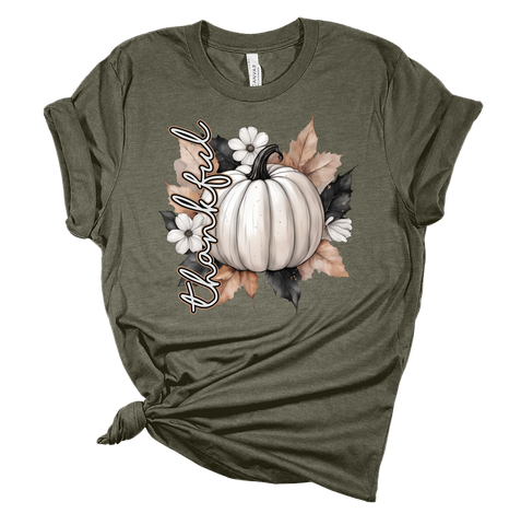 Thankful White Pumpkin Tee