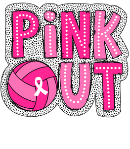 Pink Out Volleyball Print