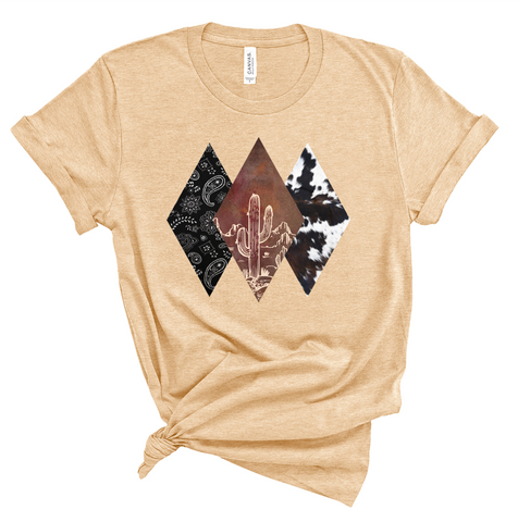 Desert Cactus Diamonds Tee