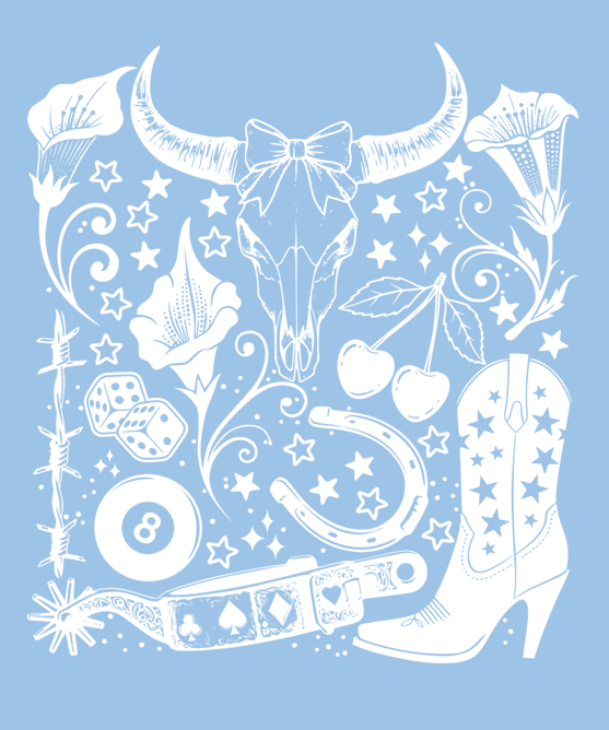 Western Collage Print