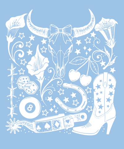 Western Collage Print