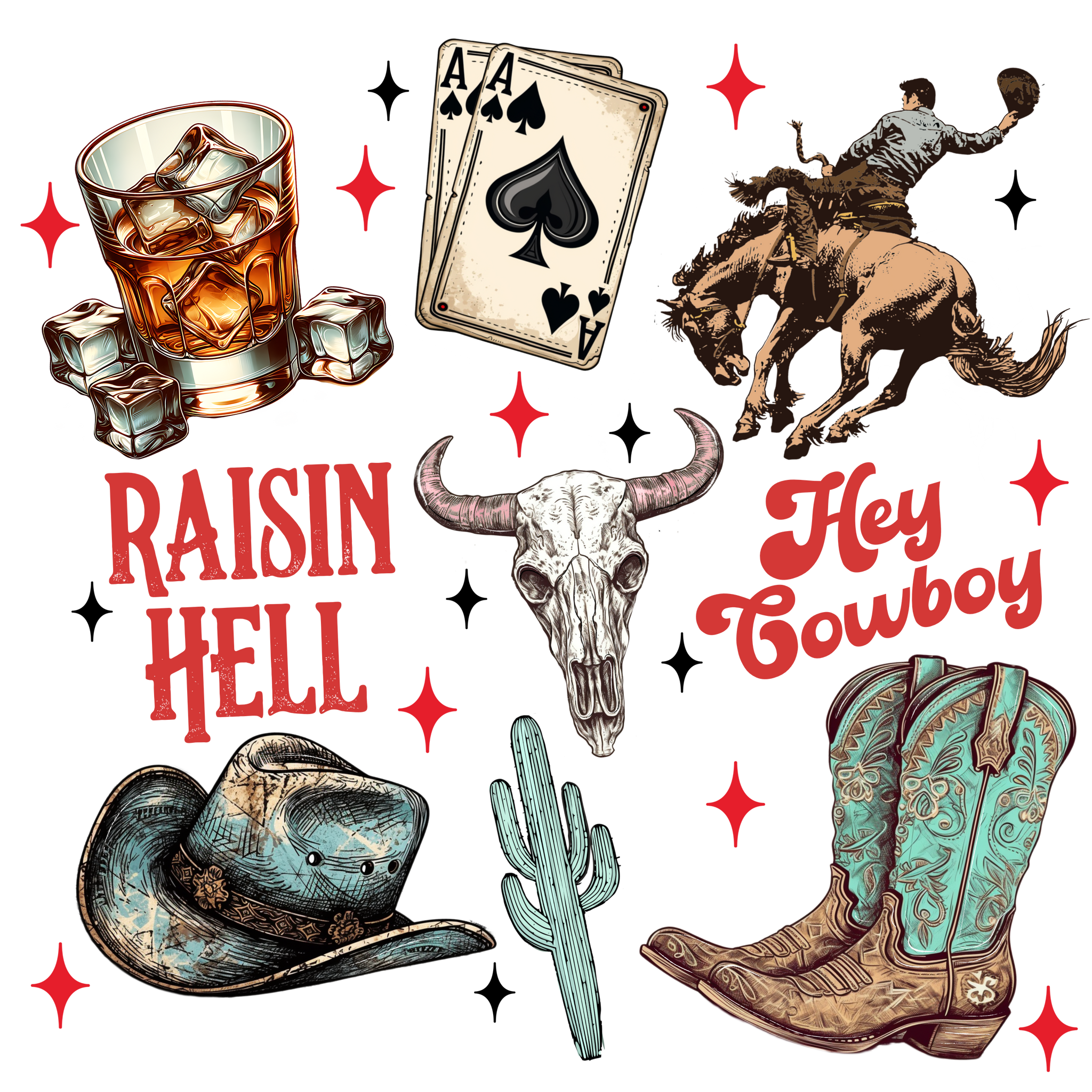 Rasin Hell Collage Print