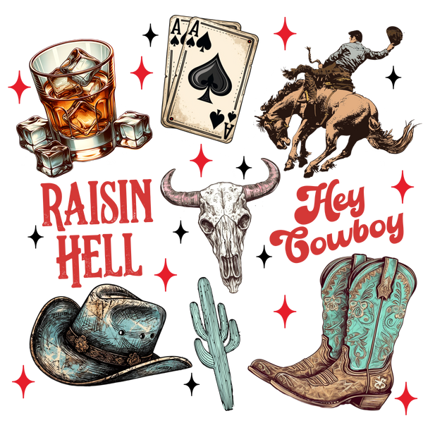 Rasin Hell Collage Print