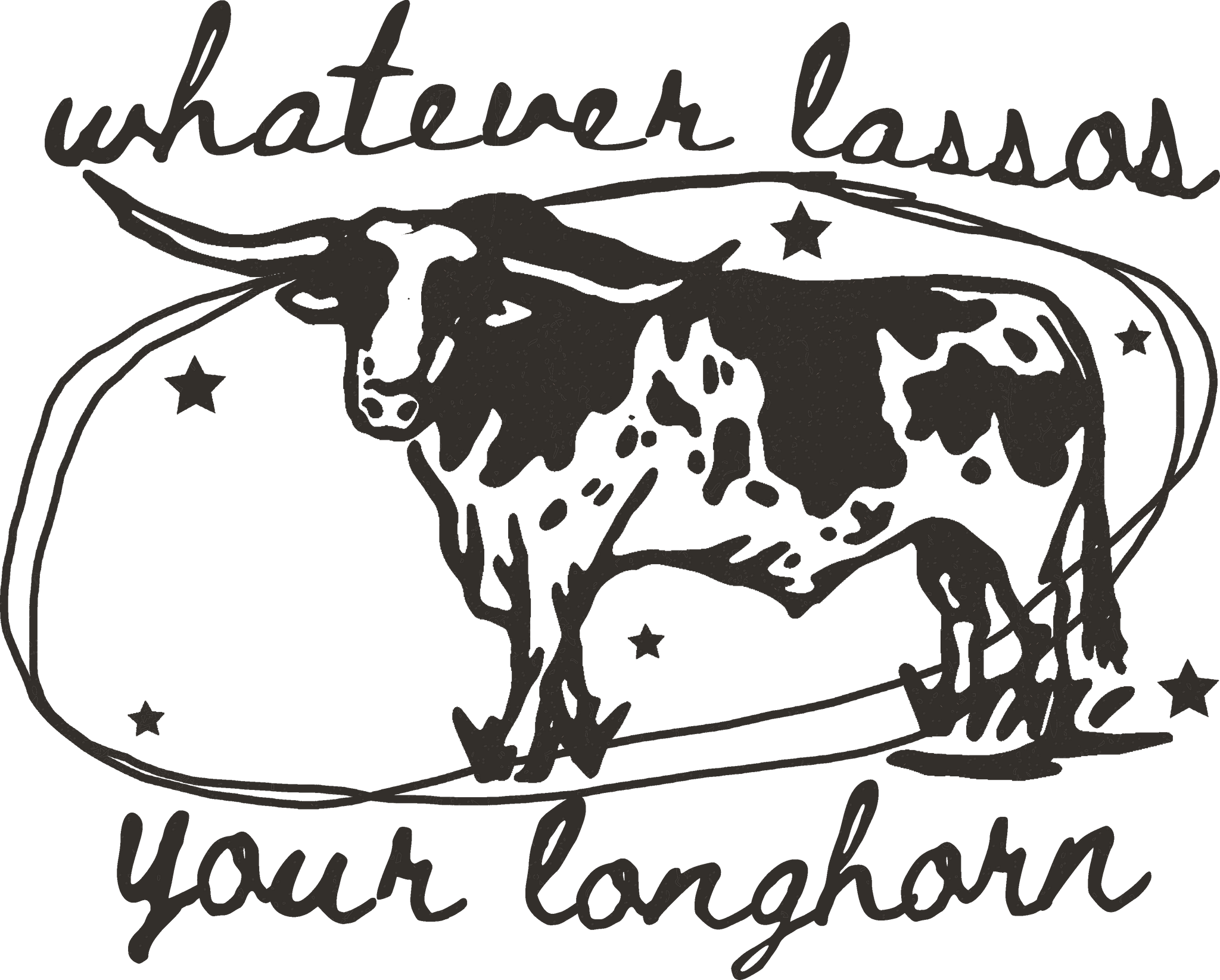 Lassos Your Longhorn Print