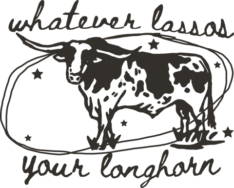 Lassos Your Longhorn Print