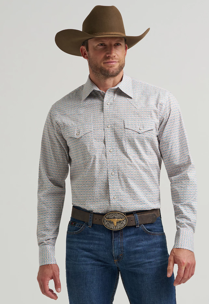 Wrangler Men's 20X Advanced Comfort Long Sleeve Shirt - RB/T
