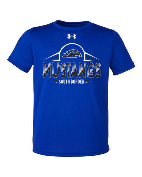 Youth Mustang Under Armour Tech Team Tee