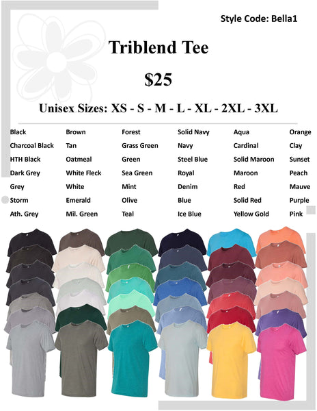 Triblend Tees - dark
